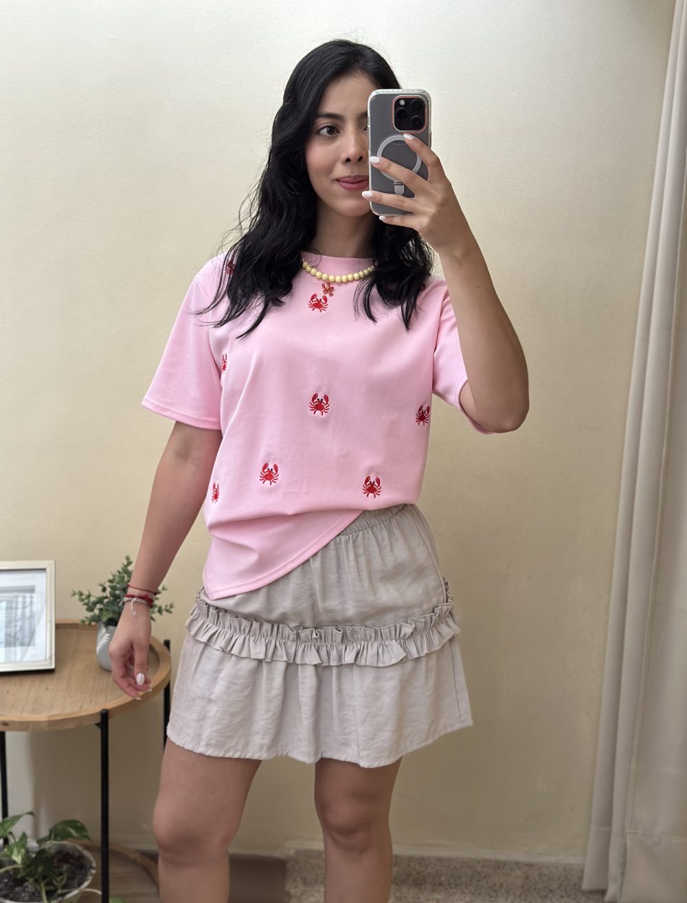 CAMISETA CANGREJOS BORDADOS