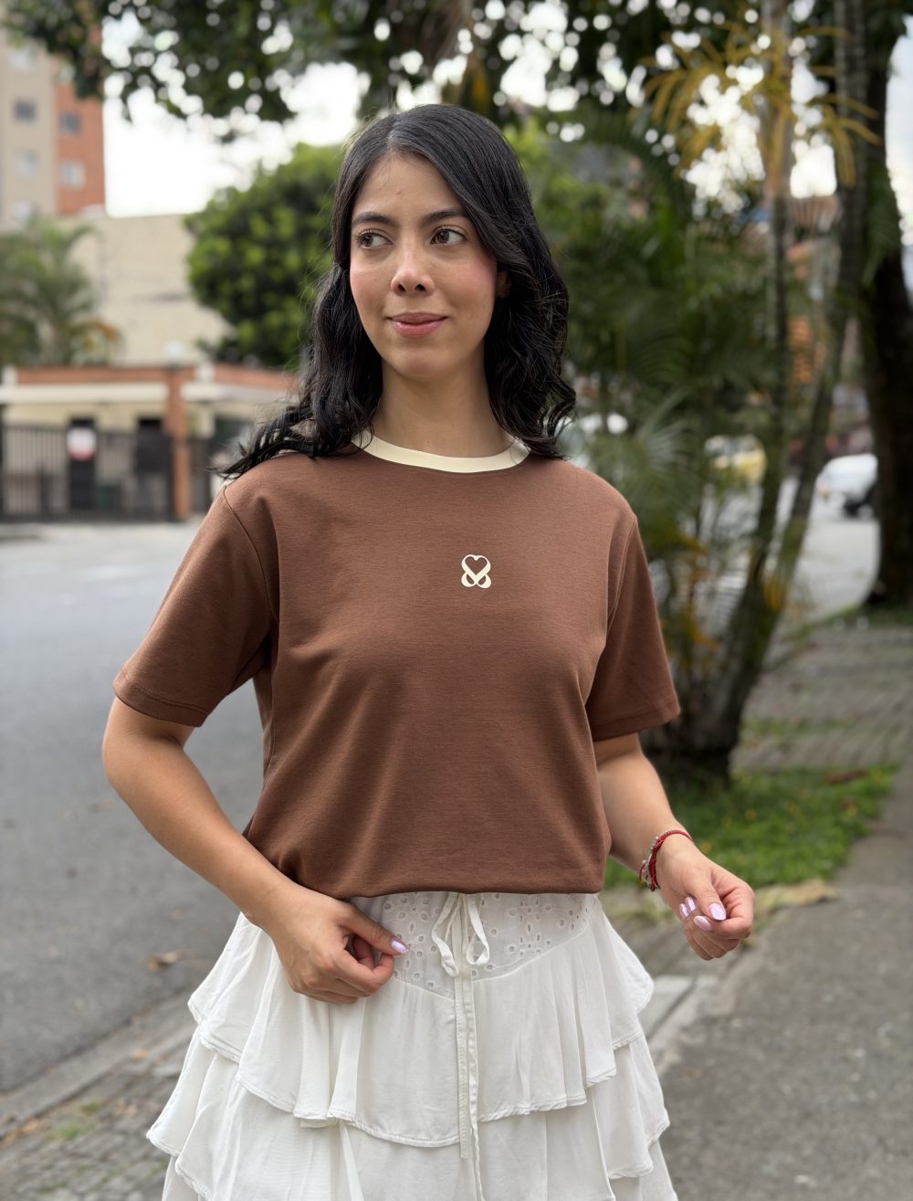 CAMISETA ATALIA CUELLO COMBINADO